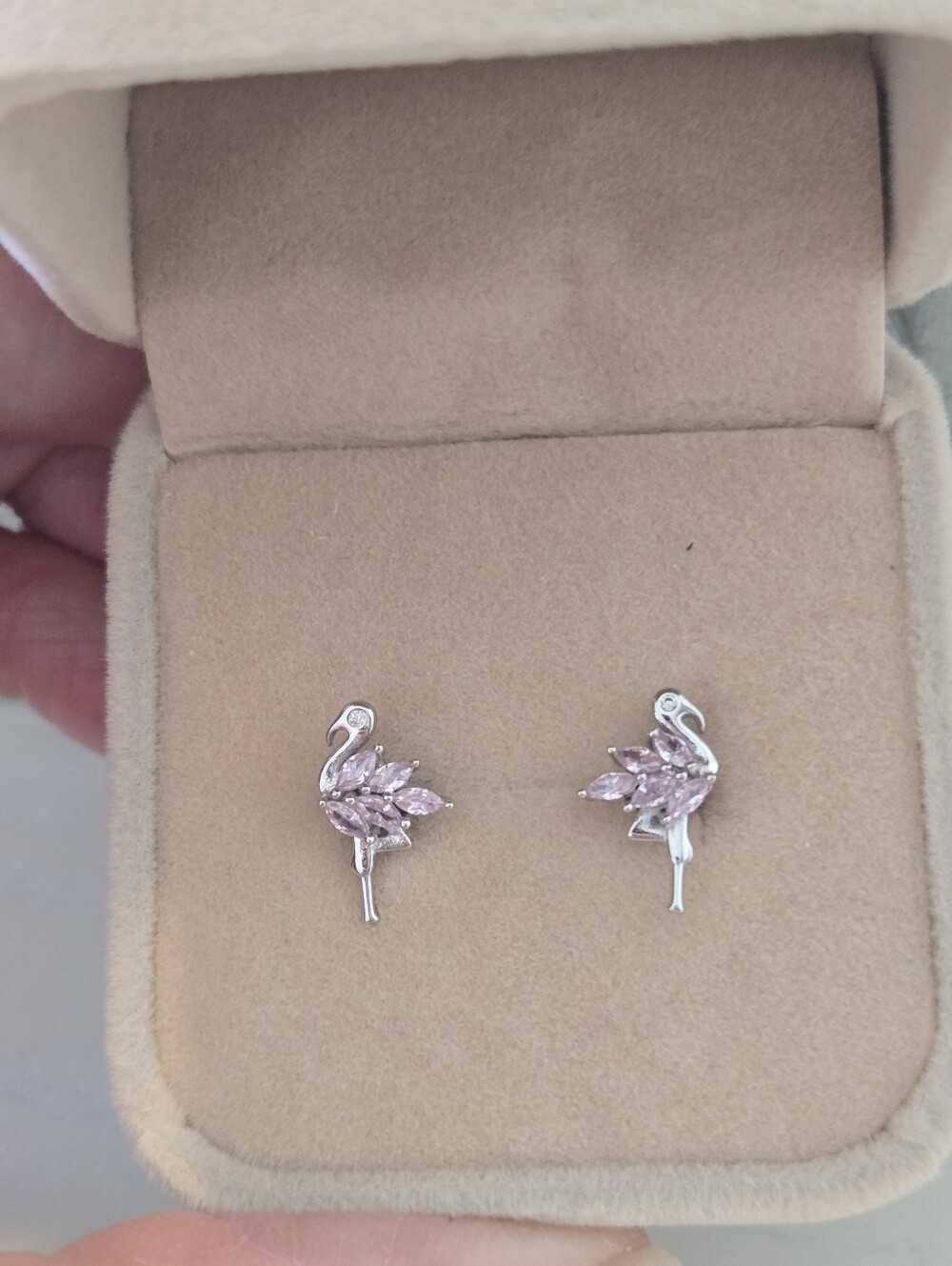 Flamingo Pink Spinel earrings